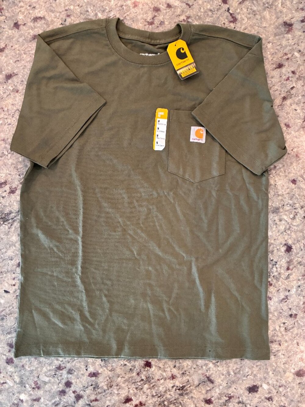 Carhartt Men’s Loose Fit Pocket T-Shirt Medium Green NWT